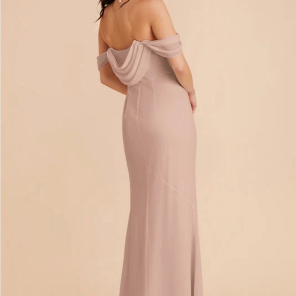 Birdy Grey Mira Convertible Dress / size small / chiffon taupe - Picture 3 of 5